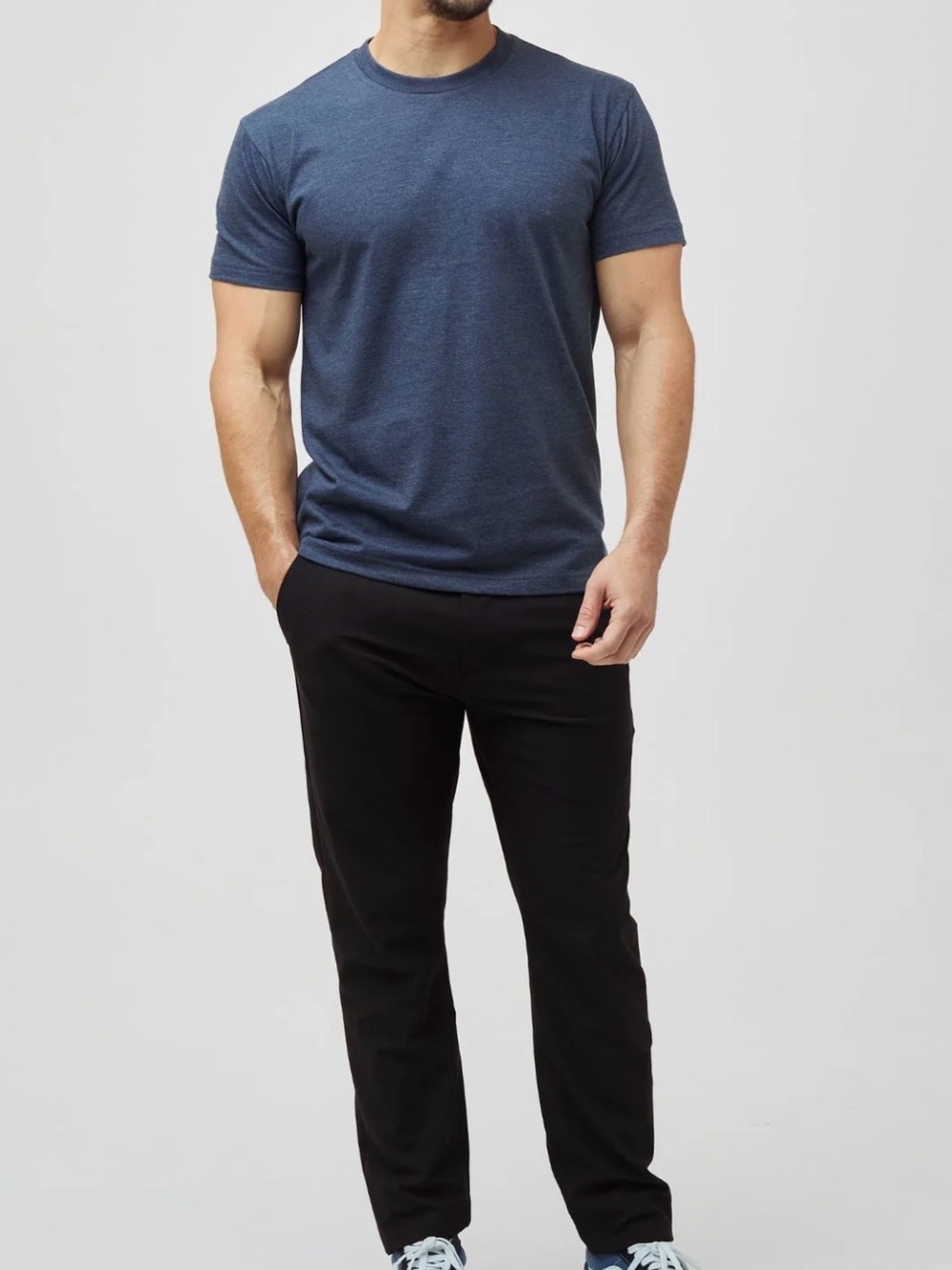 Fresh Clean Tees Men’s Crew Neck T-Shirt - Navy